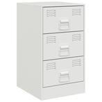 Nachtkastje wit staal - Retourdeal - 47% Korting!, Huis en Inrichting, Minder dan 45 cm, Metaal of Aluminium, Nieuw, 55 tot 70 cm