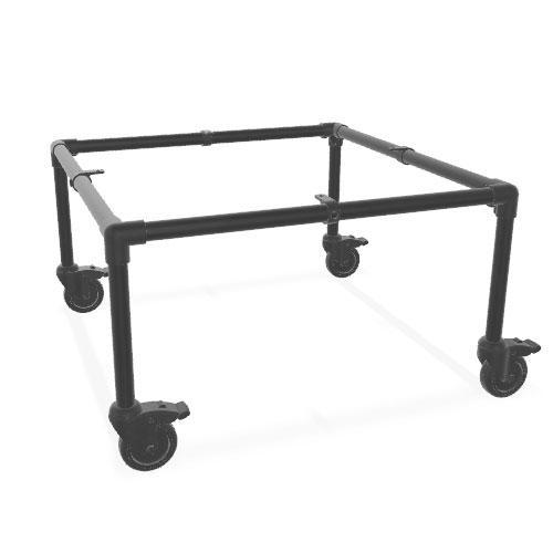 Bijzettafel Gerlos | Zwart 26.9 mm | Wiel | DIY | Bezorgen e, Huis en Inrichting, Tafels | Salontafels, Ophalen of Verzenden