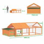 Kippenhok Vrije Uitloop 2,4 X 1,125 X 0,76 M Vrije Uitloop M, Verzenden, Nieuw