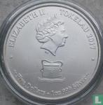 Tokelau 5 dollar 2017 (kleurloos) Barracuda, Verzenden, Losse munt, Goud