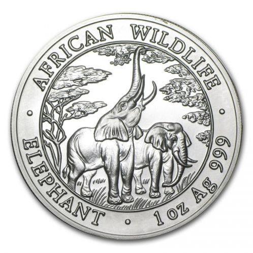 Zambia Olifant 1 oz 2003, Postzegels en Munten, Munten | Afrika, Losse munt, Zilver, Verzenden