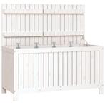 Tuinbox 121x55x64 cm massief grenenhout wit (Partytenten), Tuin en Terras, Tuinhuizen, Verzenden, Nieuw