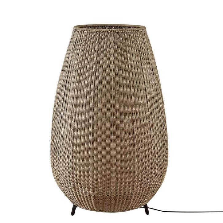 Bover Amphora Vloerlamp, beige - 137 cm (Grondlampen), Tuin en Terras, Buitenverlichting, Nieuw, Verzenden
