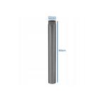 Zwarte Kachelpijp | 100cm | 120mm | Beste Prijs, Hoog rendement (Hr), Minder dan 60 cm, Ophalen of Verzenden, 80 cm of meer
