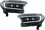 Koplampen Ford Ranger (2015-2020) LED Dynamic Zwart, Ophalen of Verzenden, Nieuw
