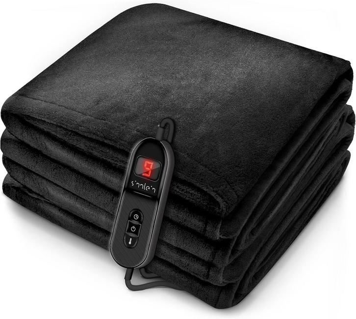 sinnlein® Elektrische deken van pluche, 160 x 120 cm, elektr, Huis en Inrichting, Woonaccessoires | Overige, Nieuw, Verzenden