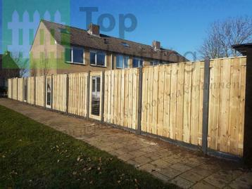 Schutting laten plaatsen hout beton antraciet €95,- Per M1 beschikbaar voor biedingen