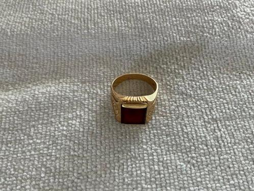 Zegelring - 18 karaat Geel goud - Ring van massief, Sieraden, Tassen en Uiterlijk, Antieke sieraden