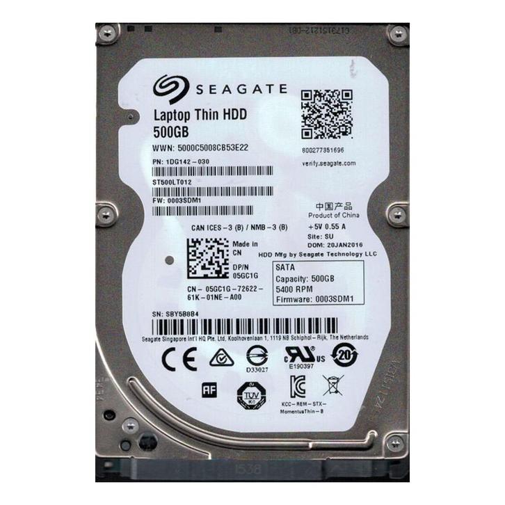 Refurbished Seagate ST500LM021 met garantie, Computers en Software, Harde schijven, Intern, SATA, Zo goed als nieuw, SSD, Ophalen of Verzenden