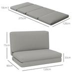 TRUUSK Vloersofa 3-in-1 Opvouwbaar Slaapbank Met Fluweelacht, Verzenden, Nieuw