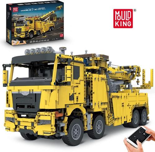 Mould King 17028 Bergingstruck Geel (Voertuigen), Kinderen en Baby's, Speelgoed | Bouwstenen, Nieuw, Verzenden