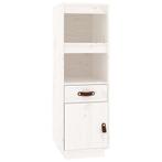 Hoge kast grenen wit 34x40cm - Retourdeal - 42% Korting!, Minder dan 50 cm, 100 tot 150 cm, Nieuw, Ophalen of Verzenden