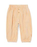 HEMA Newborn broek mousseline strepen geel, Verzenden, Nieuw