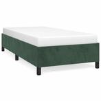 Bedframe 90x190 Donkergroen - Fluwelen Luxe | Tweedekansje, Huis en Inrichting, Slaapkamer | Bedden, 90 cm, Eenpersoons, Nieuw