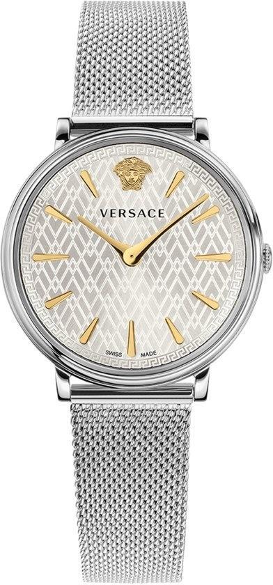 Versace VE8100519 V-Circle dames horloge 38 mm, Sieraden, Tassen en Uiterlijk, Horloges | Dames, Polshorloge, Nieuw, Overige merken