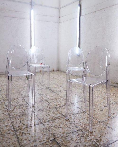 Kartell - Philippe Starck - Victoria Ghost - Stoel (4) -, Antiek en Kunst, Antiek | Meubels | Stoelen en Banken