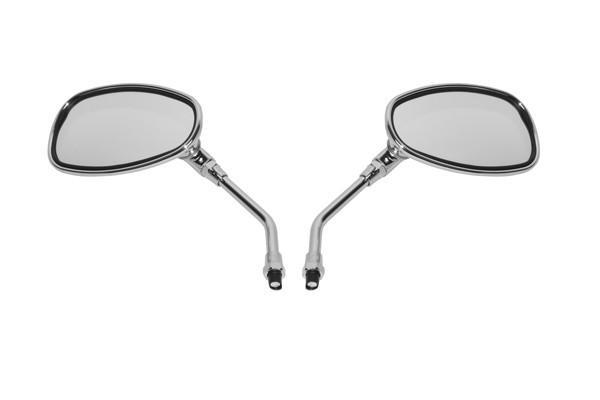 Scootmobiel spiegelset ovaal - Chroom, Diversen, Brommobielen en Scootmobielen, Nieuw, Ophalen of Verzenden