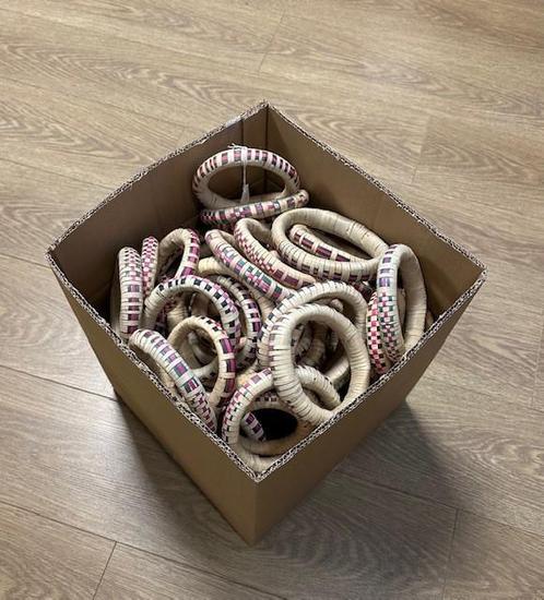BULK Ring/onderzetter Ø 12 cm voor Kalebas, van riet, Huis en Inrichting, Overige Huis en Inrichting, Nieuw