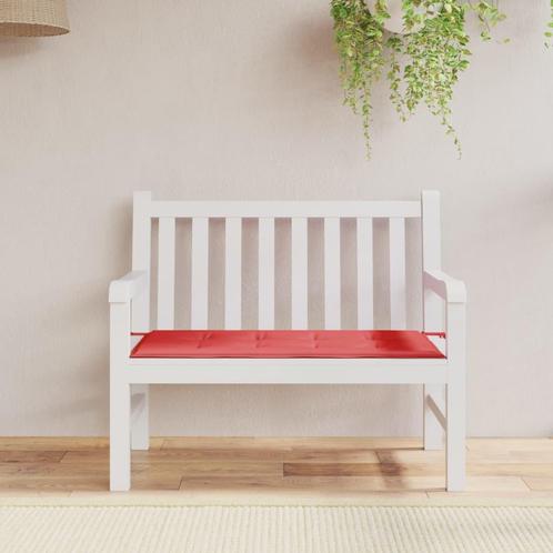 vidaXL Tuinbankkussen 100x50x3 cm oxford stof rood, Huis en Inrichting, Woonaccessoires | Kussens, Rood, Nieuw, Verzenden