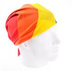 Polyester regenboog bandana 54 x 54 cm - Regenboog thema, Ophalen of Verzenden, Nieuw