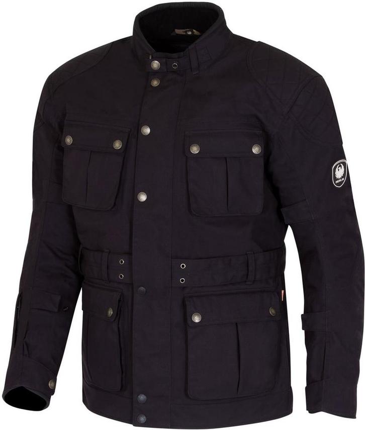 Merlin Burslem Eco Gelamineerde Zwart Textiele Motorjas, Motoren, Kleding | Motorkleding, Heren, Nieuw met kaartje, Jas | textiel