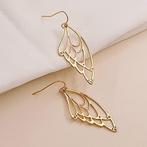 Oorbellen met Vlindervleugel - Gold Plated - Hypoallergeen, Verzenden, Nieuw
