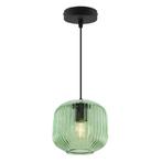 Groene hanglamp Charlois, glas, retro, Huis en Inrichting, Nieuw, Ophalen of Verzenden, Glas, 75 cm of meer