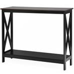 Coast X-vormige smalle consoletafel met 2 planken 100 x 30 x