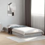 vidaXL Bedframe bewerkt hout grijs sonoma eikenkleurig, 90 cm, Eenpersoons, Verzenden, Nieuw