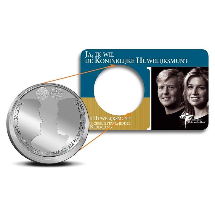 10 Euro 2002 Huwelijksmunt UNC Coincard, Postzegels en Munten, Munten | Nederland, Verzenden