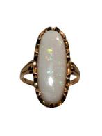 Ring - 14 karaat Geel goud Opaal, Sieraden, Tassen en Uiterlijk, Ringen, Nieuw