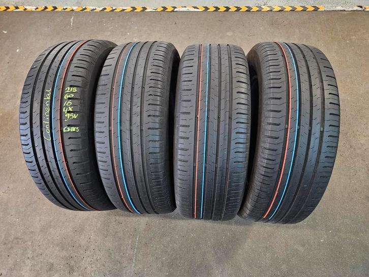 215/60/16 95V CONTINENTAL ZOMERBANDEN 6,2MM PROFIEL 4X, Auto-onderdelen, Banden en Velgen, 16 inch, Erkend duurzaam, Zomerbanden