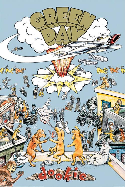Poster Green Day Dookie 61x91,5cm, Verzamelen, Posters, Nieuw, A1 t/m A3, Verzenden