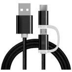 Reekin 2 in 1 oplaadkabel (USB Micro, USB Type-C) 1 Meter, Ophalen of Verzenden, Nieuw