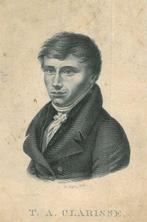 Portrait of Theodorus Adrianus Clarisse, Antiek en Kunst, Kunst | Etsen en Gravures