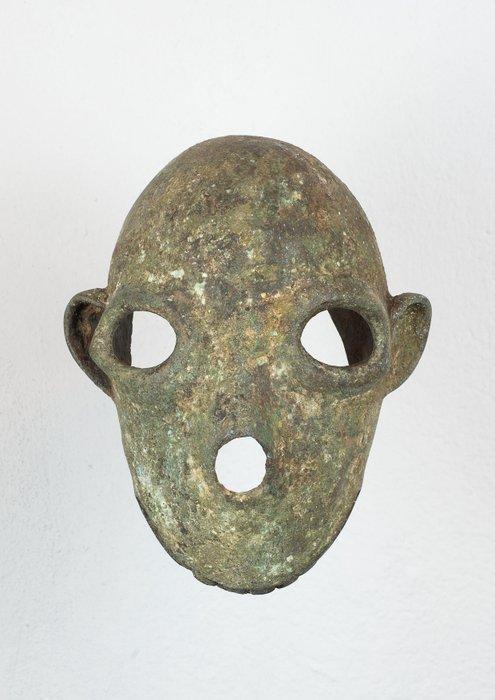 Kop in brons Igbo - Igbo - Nigeria, Antiek en Kunst, Kunst | Niet-Westerse kunst