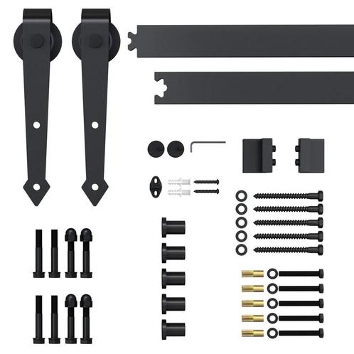 TRUUSK Schuifdeur Hardware Kit 200 cm - Compleet Set - Rails, Doe-het-zelf en Verbouw, Deuren en Horren, Nieuw, Verzenden