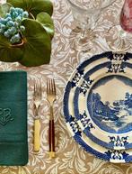 Geprint tafelkleed met acanthusbladeren voor grote tafels,