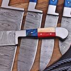 Keukenmes - Chefs knife - Pakkahout, bot en met de hand