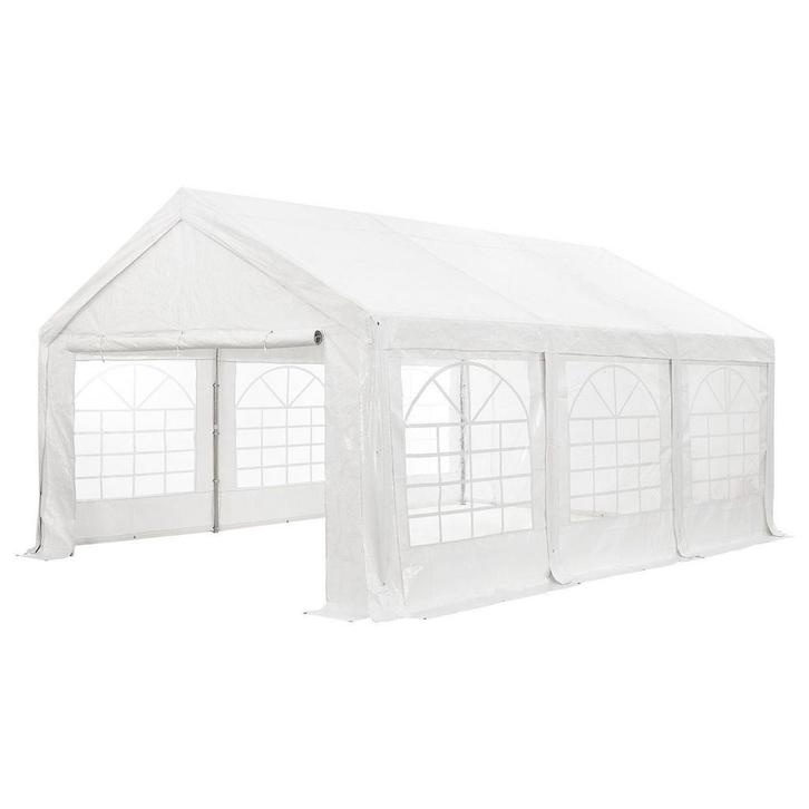 Partytent / Paviljoen Gala - 4 x 6 meter - Wit - Incl. Zijwa, Tuin en Terras, Partytenten, Nieuw, Verzenden