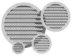 Rond buitenluchtrooster aluminium Ø 150mm met grofmazig gaas, Verzenden, Nieuw