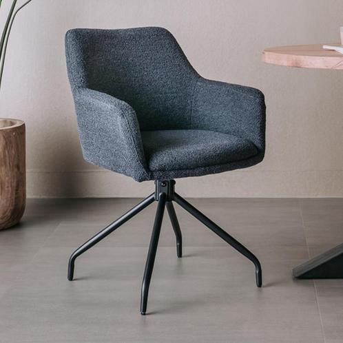 *WOONWINKEL* Tower Living Ortana Moderne Stoel Indigo, Huis en Inrichting, Stoelen, Grijs, Nieuw, Verzenden