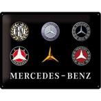 Wandbord - Mercedes Benz Logo Evolution, Nieuw, Ophalen of Verzenden