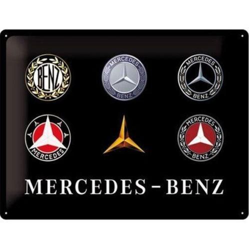 Wandbord - Mercedes Benz Logo Evolution, Huis en Inrichting, Woonaccessoires | Wanddecoraties, Nieuw, Ophalen of Verzenden