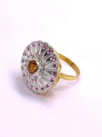 Zonder Minimumprijs - Cocktailring - 9 kt. Geel goud, Zilver