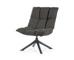 Fauteuil Dani draaibaar - Bouclé Antraciet  | Eleonora, Huis en Inrichting, Fauteuils, Ophalen of Verzenden, Nieuw