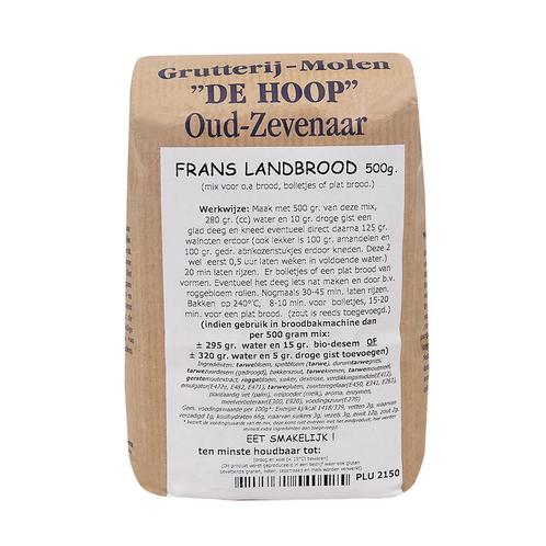 Molen de Hoop Frans Landbrood 500gr, Hobby en Vrije tijd, Taarten en Cupcakes maken, Nieuw, Verzenden
