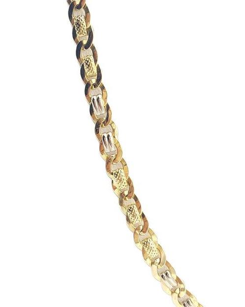 Halsketting - 18 karaat Geel goud, Witgoud, Sieraden, Tassen en Uiterlijk, Kettingen