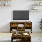 vidaXL TV-kast met lade Rook Eik 100 x 36 x 49,5 cm Bewerkt, Minder dan 50 cm, Verzenden, Nieuw, Minder dan 100 cm