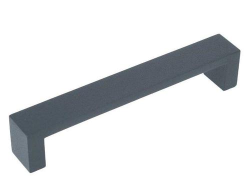 Greep Recht Structuur Antraciet 128 mm, Doe-het-zelf en Verbouw, Hang- en Sluitwerk, Nieuw, Ophalen of Verzenden